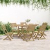 Ensemble à manger de jardin 7 pcs Bois d'acacia solide 509188509188