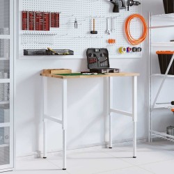 Établi 100x60x(71,5-98) cm bois de chêne massif 509203509203