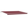 Auvent rétractable automatique bordeaux 450x300 cm 509204509204