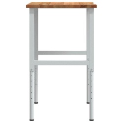 Établi marron clair 100x60x(71,5-98) cm bois de chêne massif 509206509206