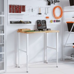 Établi 100x60x(73-99,5) cm bois de chêne massif rectangulaire 509207509207