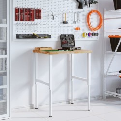 Établi 80x60x(73-99,5) cm bois de chêne massif rectangulaire 509209509209