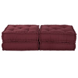 Unité de canapé modulaire 2 pcs Marron 140 x 70 x 36 cm Tissu 509220509220
