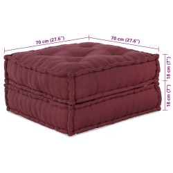 Unité de canapé modulaire 2 pcs Marron 140 x 70 x 36 cm Tissu 509220509220