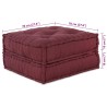Unité de canapé modulaire 2 pcs Marron 140 x 70 x 36 cm Tissu 509220509220