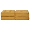 Unité de canapé modulaire 2 pcs Jaune 140 x 70 x 36 cm Tissu 509221509221