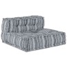 Unité de canapé modulaire 4 pcs Impression Grise Tissu 509222509222