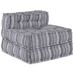 Unité de canapé modulaire 4 pcs Impression Grise Tissu 509222509222