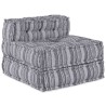 Unité de canapé modulaire 4 pcs Impression Grise Tissu 509222509222