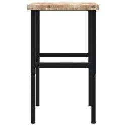 Établi 100x60x(73-99,5) cm bois de chêne massif rectangulaire 509226509226