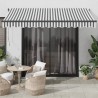 Auvent rétractable automatique anthracite et blanc 350x250 cm 509229509229