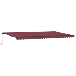 Auvent manuel rétractable bordeaux 600x300 cm 509230509230