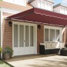 Auvent manuel rétractable bordeaux 600x300 cm 509230509230