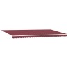 Auvent manuel rétractable bordeaux 600x300 cm 509230509230