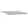 Auvent rétractable automatique anthracite et blanc 450x300 cm 509234509234