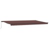 Auvent manuel rétractable marron 600x300 cm 509236509236