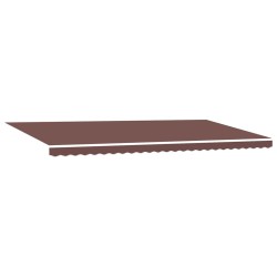 Auvent manuel rétractable marron 600x300 cm 509236509236