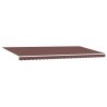 Auvent manuel rétractable marron 600x300 cm 509236509236