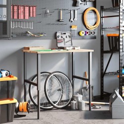 Établi 100x60x(71,5-98) cm bois de chêne massif 509241509241