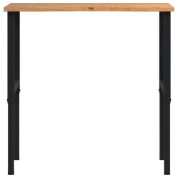 Établi marron clair 100x60x(71,5-98) cm bois de chêne massif 509243509243