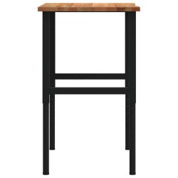 Établi marron clair 100x60x(71,5-98) cm bois de chêne massif 509243509243