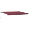 Auvent rétractable automatique bordeaux 450x300 cm 509245509245