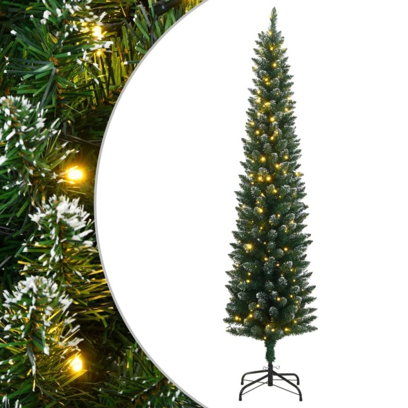Sapin de Noël artificiel mince 150 LED 150 cm 509254509254
