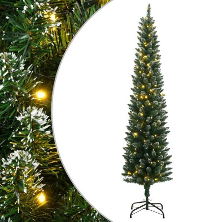 Sapin de Noël artificiel mince 300 LED 210 cm 509268509268