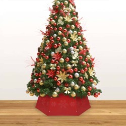 Jupe de sapin de Noël Rouge Ø68x25 cm 509283509283