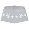 Jupe de sapin de Noël Argenté et blanc Ø68x25 cm 509284509284