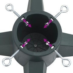 Support de sapin de Noël Vert 55,5x55,5x15 cm 509285509285