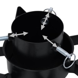 Support de sapin de Noël Noir 47x47x13,5 cm 509286509286