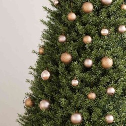 Set de boules de Noël avec pic et 150 LED 60 pcs Doré rose 509319509319