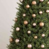 Set de boules de Noël avec pic et 150 LED 60 pcs Doré rose 509319509319