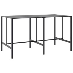 Table de bar noir 200x100x110 cm acier enduit de poudre 509333509333