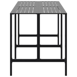 Table de bar noir 200x100x110 cm acier enduit de poudre 509333509333