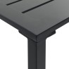 Table de bar noir 200x100x110 cm acier enduit de poudre 509333509333