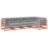 Salon de jardin 5 pcs et coussins bois massif sapin de douglas 509343509343