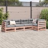 Salon de jardin 5 pcs et coussins bois massif sapin de douglas 509343509343