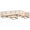 Salon de jardin 7 pcs bois de pin massif 509345509345
