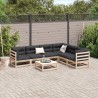 Salon de jardin 7 pcs bois de pin massif 509345509345
