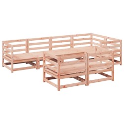 Salon de jardin 7 pcs bois massif sapin de douglas 509346509346
