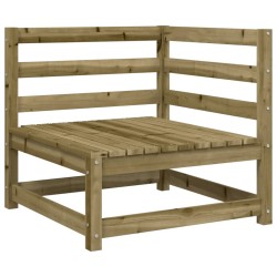 Salon de jardin 7 pcs bois de pin imprégné 509348509348