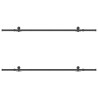 Kit de quincaillerie de porte coulissante 213,5 cm acier noir 509362509362