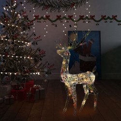 Renne de décoration de Noël Acrylique 140 LED colorées 120 cm 509369509369