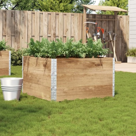 Jardinière 100x100 cm bois de pin massif 509371509371