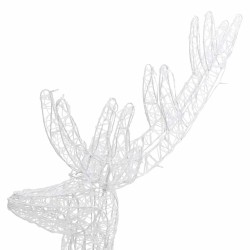 Renne de Noël XXL Acrylique 250 LED 180 cm Blanc chaud 509373509373