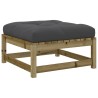 Salon de jardin 5 pcs avec coussins bois de pin imprégné 509377509377