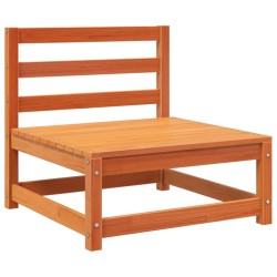 Salon de jardin 9 pcs marron cire bois de pin massif 509378509378
