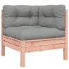 Salon de jardin 4 pcs et coussins bois massif sapin de douglas 509381509381